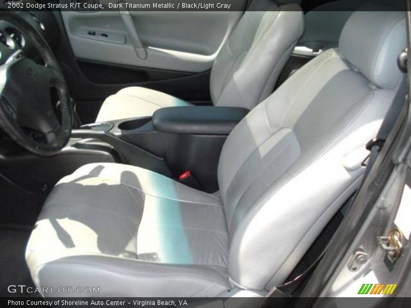 Dark Titanium Metallic / Black/Light Gray 2002 Dodge Stratus R/T Coupe