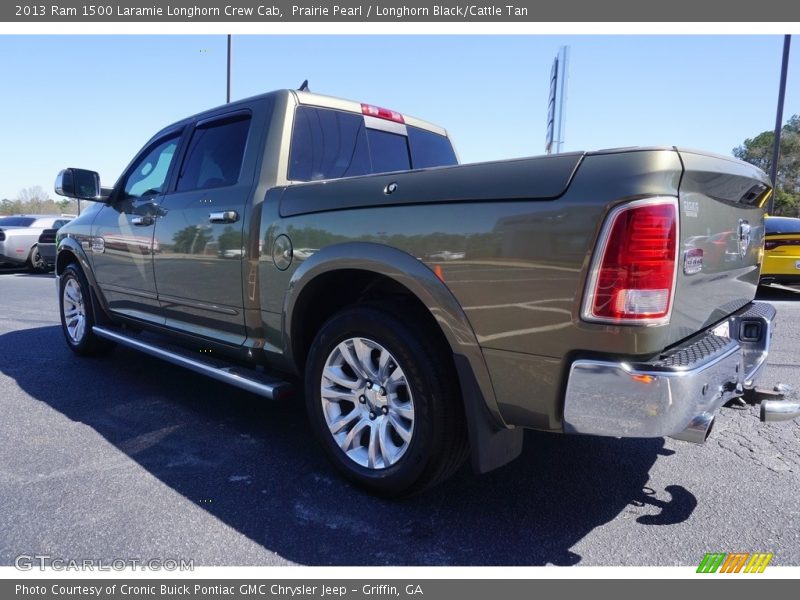 Prairie Pearl / Longhorn Black/Cattle Tan 2013 Ram 1500 Laramie Longhorn Crew Cab