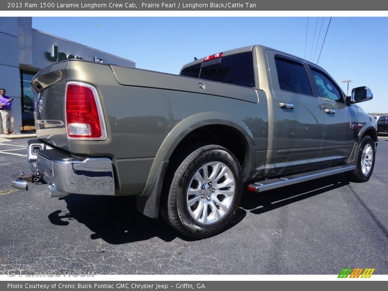 Prairie Pearl / Longhorn Black/Cattle Tan 2013 Ram 1500 Laramie Longhorn Crew Cab