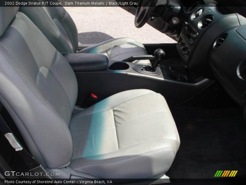 Dark Titanium Metallic / Black/Light Gray 2002 Dodge Stratus R/T Coupe