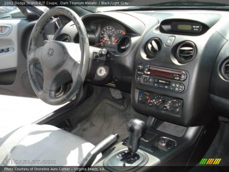 Dark Titanium Metallic / Black/Light Gray 2002 Dodge Stratus R/T Coupe