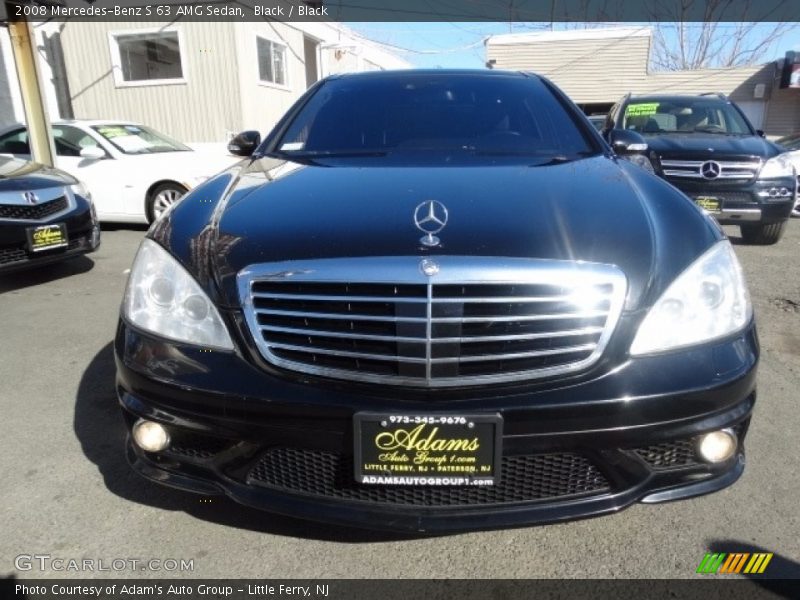 Black / Black 2008 Mercedes-Benz S 63 AMG Sedan