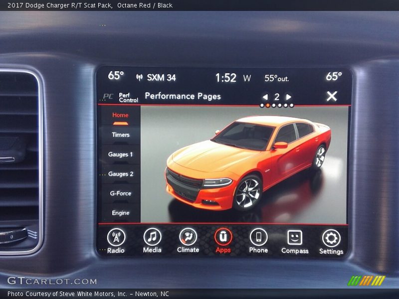 Octane Red / Black 2017 Dodge Charger R/T Scat Pack
