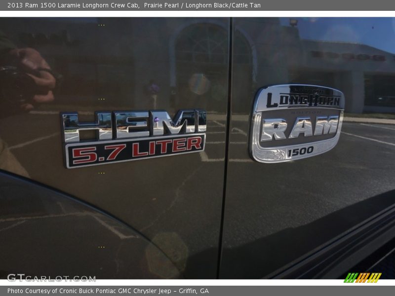 Prairie Pearl / Longhorn Black/Cattle Tan 2013 Ram 1500 Laramie Longhorn Crew Cab