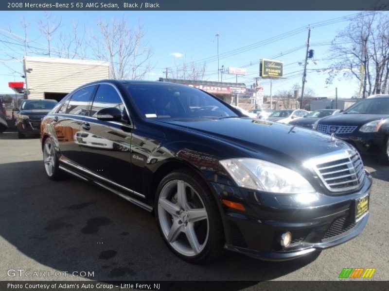 Black / Black 2008 Mercedes-Benz S 63 AMG Sedan