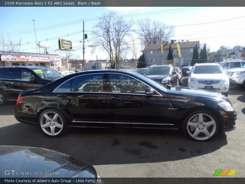 Black / Black 2008 Mercedes-Benz S 63 AMG Sedan