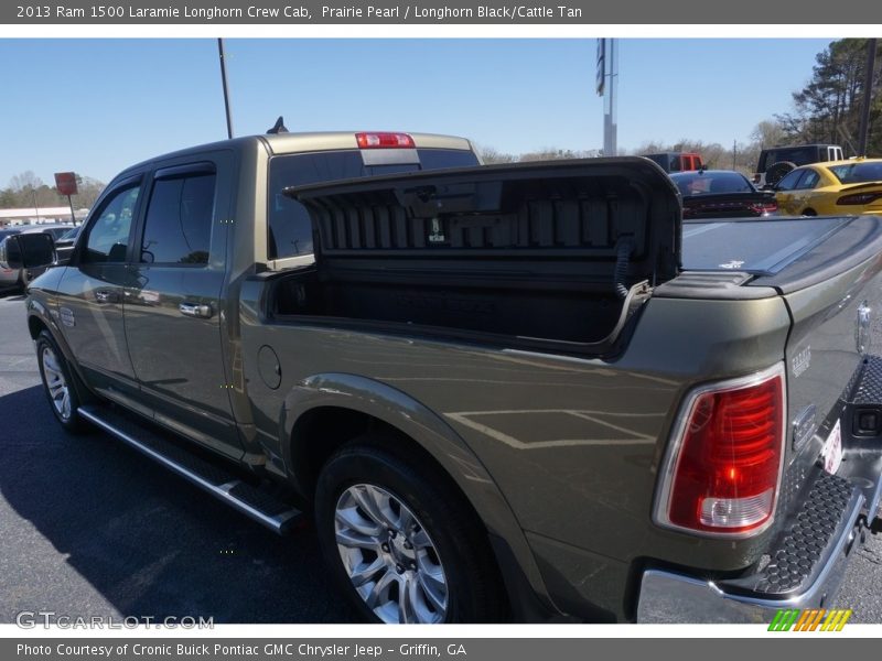 Prairie Pearl / Longhorn Black/Cattle Tan 2013 Ram 1500 Laramie Longhorn Crew Cab