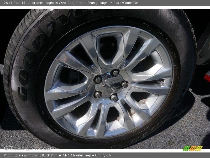 Prairie Pearl / Longhorn Black/Cattle Tan 2013 Ram 1500 Laramie Longhorn Crew Cab