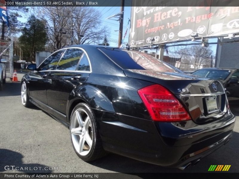 Black / Black 2008 Mercedes-Benz S 63 AMG Sedan