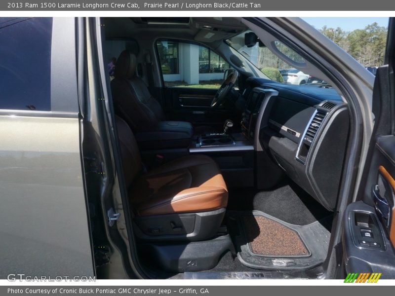 Prairie Pearl / Longhorn Black/Cattle Tan 2013 Ram 1500 Laramie Longhorn Crew Cab