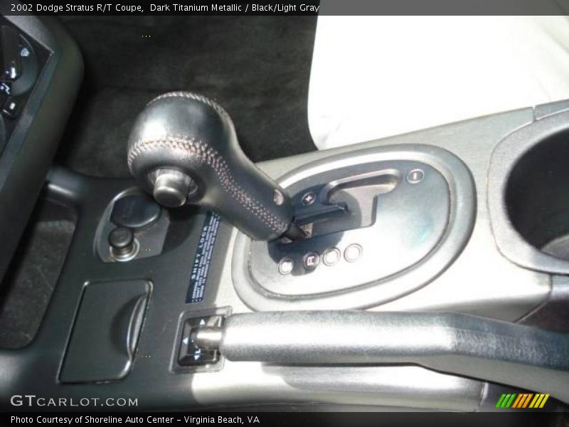 Dark Titanium Metallic / Black/Light Gray 2002 Dodge Stratus R/T Coupe
