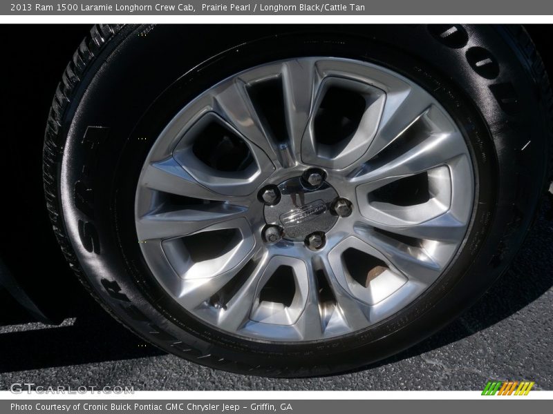 Prairie Pearl / Longhorn Black/Cattle Tan 2013 Ram 1500 Laramie Longhorn Crew Cab