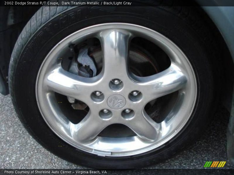 Dark Titanium Metallic / Black/Light Gray 2002 Dodge Stratus R/T Coupe
