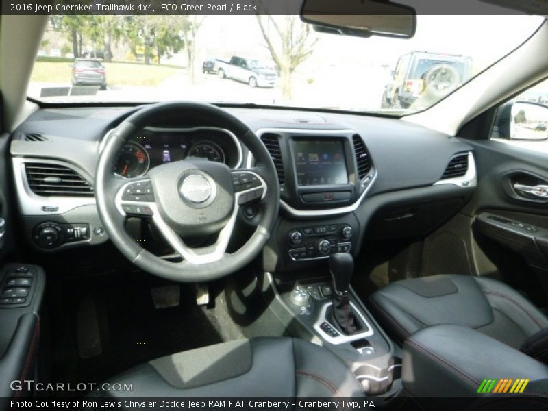 ECO Green Pearl / Black 2016 Jeep Cherokee Trailhawk 4x4