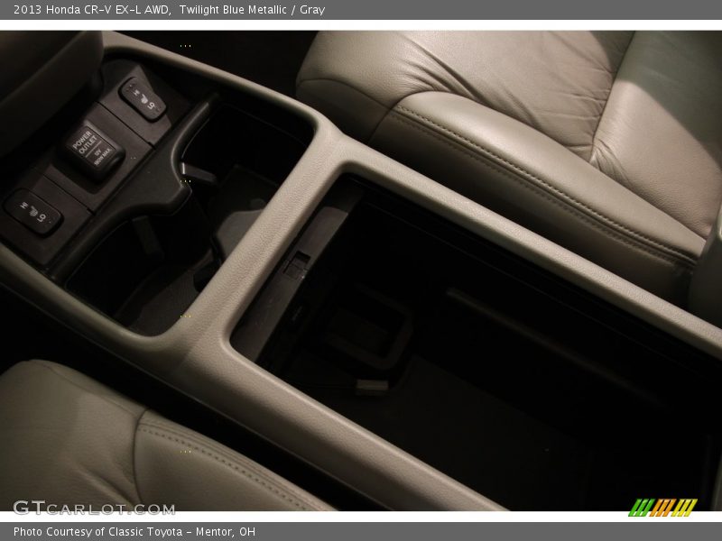 Twilight Blue Metallic / Gray 2013 Honda CR-V EX-L AWD