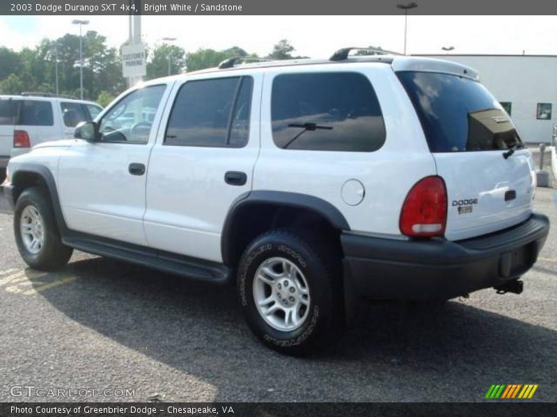 Bright White / Sandstone 2003 Dodge Durango SXT 4x4