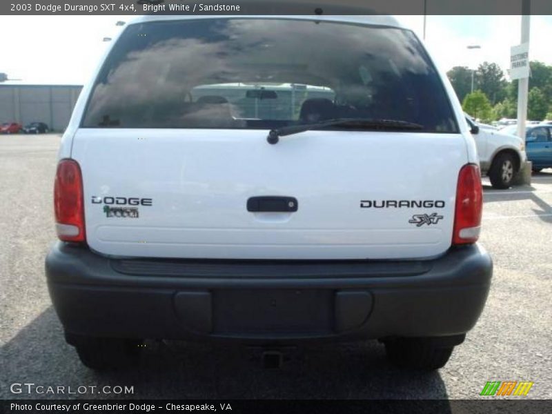 Bright White / Sandstone 2003 Dodge Durango SXT 4x4