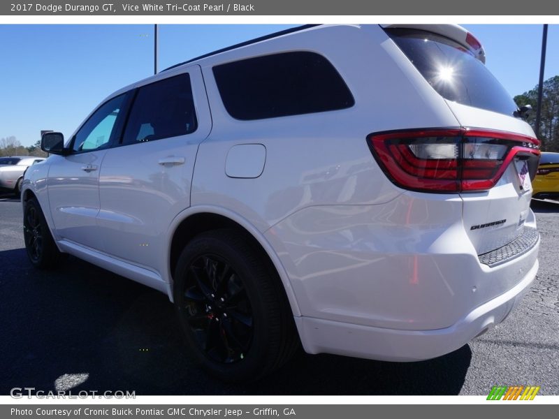 Vice White Tri-Coat Pearl / Black 2017 Dodge Durango GT