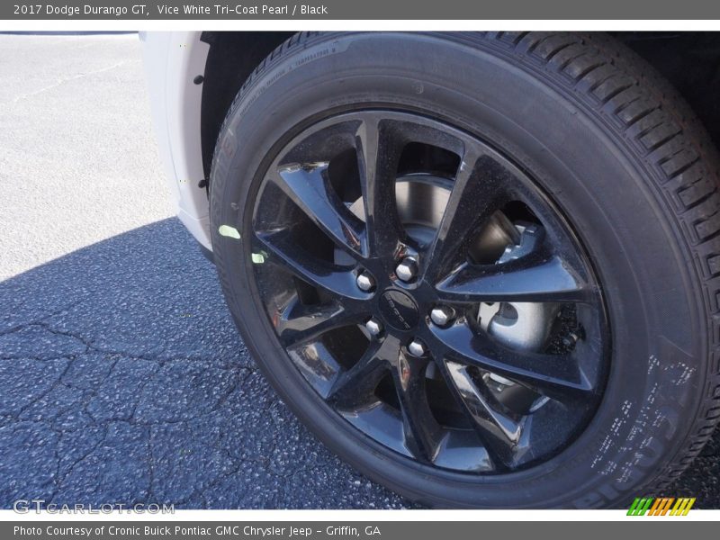 Vice White Tri-Coat Pearl / Black 2017 Dodge Durango GT