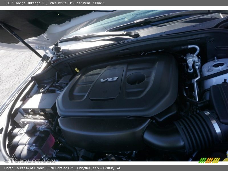 Vice White Tri-Coat Pearl / Black 2017 Dodge Durango GT
