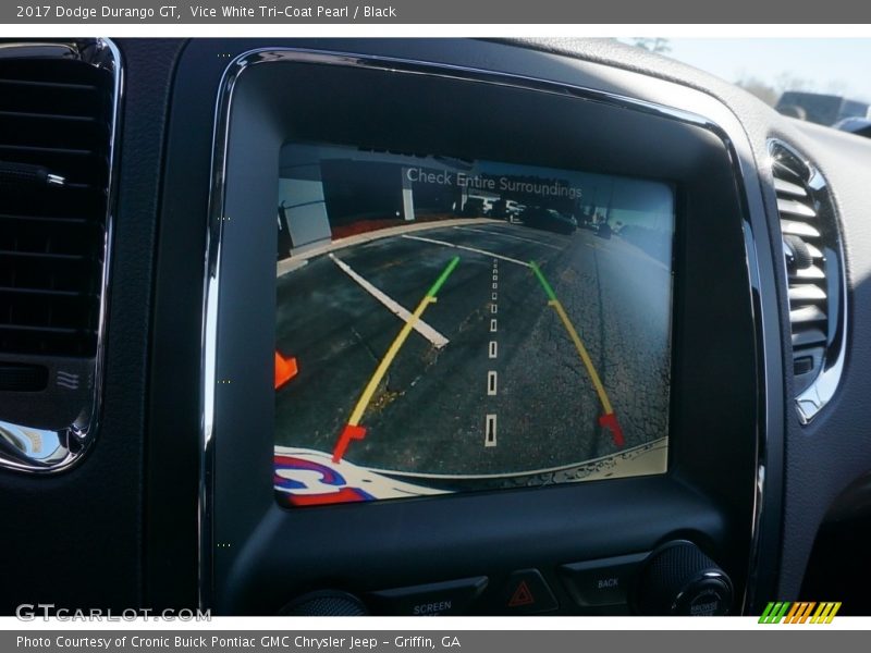 Vice White Tri-Coat Pearl / Black 2017 Dodge Durango GT