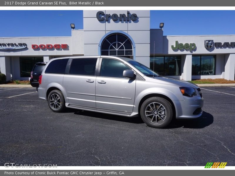 Billet Metallic / Black 2017 Dodge Grand Caravan SE Plus