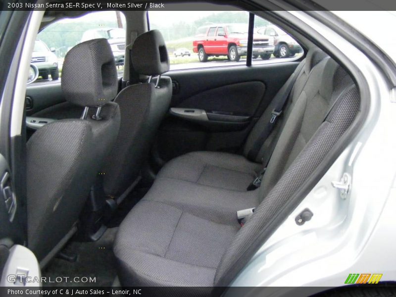 Molten Silver / Black 2003 Nissan Sentra SE-R Spec V