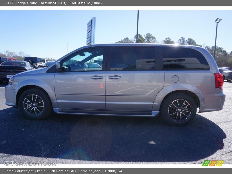 Billet Metallic / Black 2017 Dodge Grand Caravan SE Plus