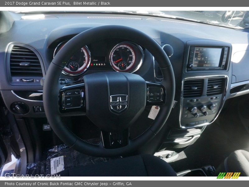 Billet Metallic / Black 2017 Dodge Grand Caravan SE Plus