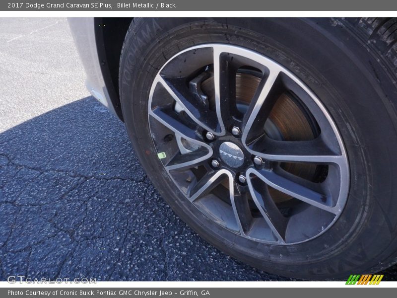 Billet Metallic / Black 2017 Dodge Grand Caravan SE Plus