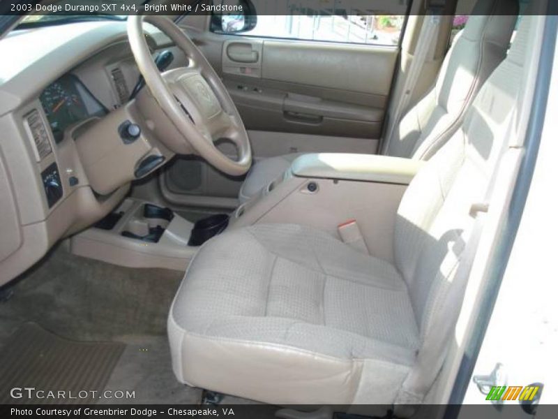 Bright White / Sandstone 2003 Dodge Durango SXT 4x4