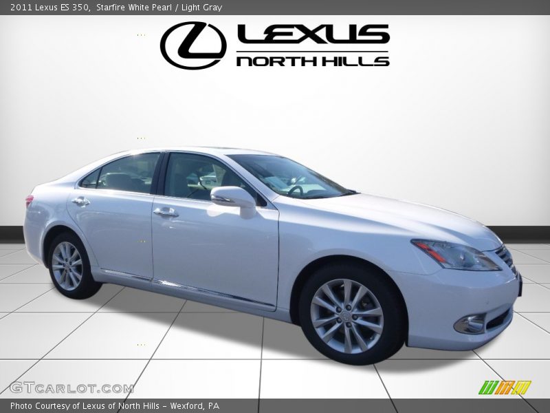 Starfire White Pearl / Light Gray 2011 Lexus ES 350