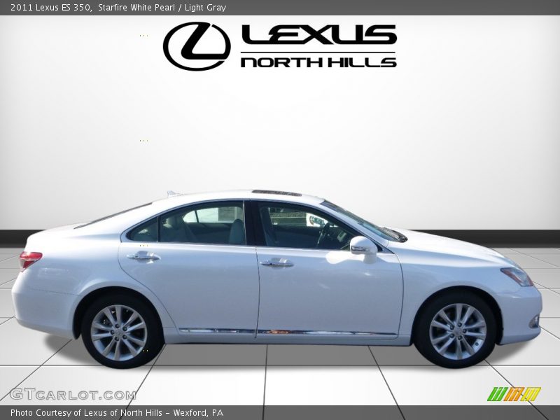 Starfire White Pearl / Light Gray 2011 Lexus ES 350