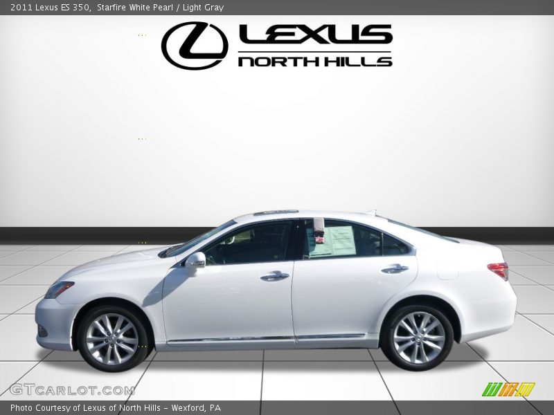 Starfire White Pearl / Light Gray 2011 Lexus ES 350