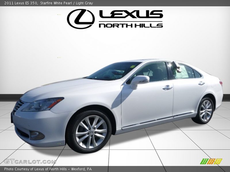 Starfire White Pearl / Light Gray 2011 Lexus ES 350
