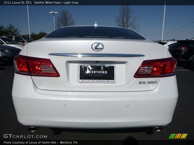 Starfire White Pearl / Light Gray 2011 Lexus ES 350