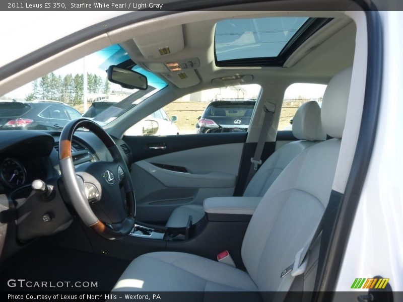 Starfire White Pearl / Light Gray 2011 Lexus ES 350