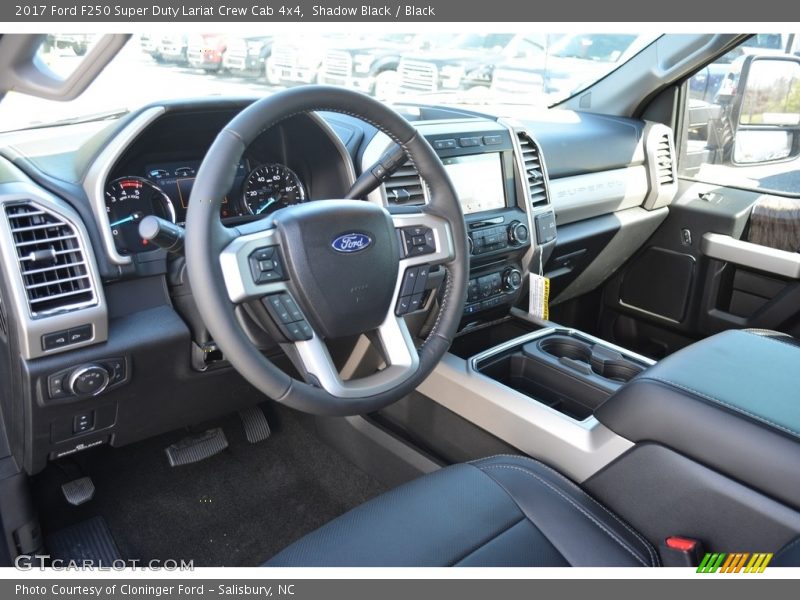  2017 F250 Super Duty Lariat Crew Cab 4x4 Black Interior