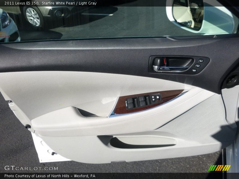 Starfire White Pearl / Light Gray 2011 Lexus ES 350