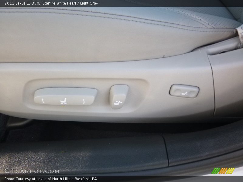 Starfire White Pearl / Light Gray 2011 Lexus ES 350