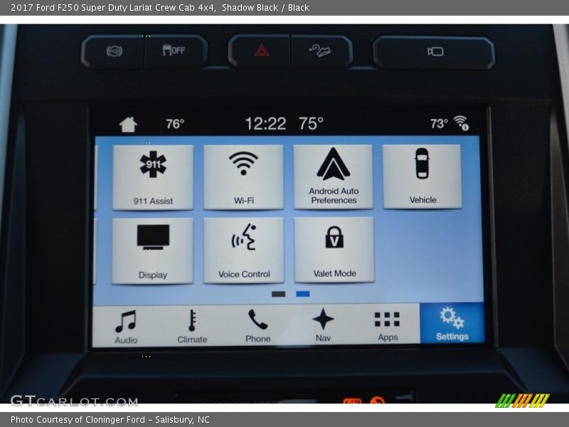 Shadow Black / Black 2017 Ford F250 Super Duty Lariat Crew Cab 4x4