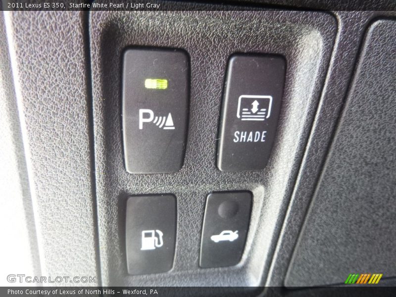Starfire White Pearl / Light Gray 2011 Lexus ES 350