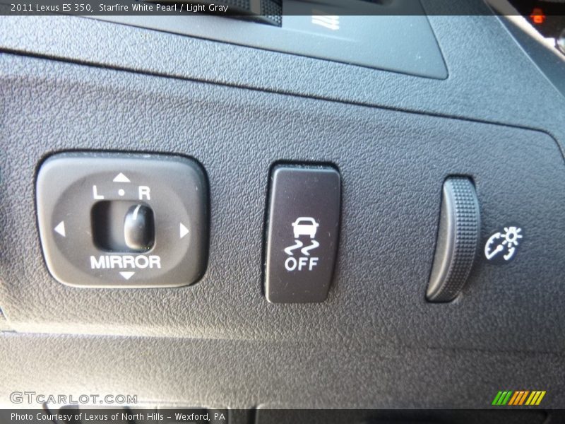 Starfire White Pearl / Light Gray 2011 Lexus ES 350