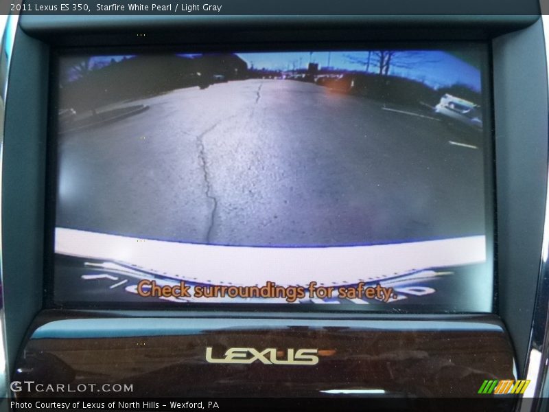 Starfire White Pearl / Light Gray 2011 Lexus ES 350