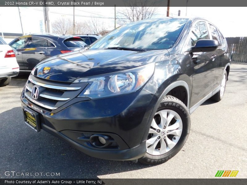 Crystal Black Pearl / Beige 2012 Honda CR-V EX 4WD