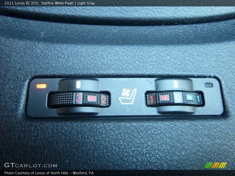 Starfire White Pearl / Light Gray 2011 Lexus ES 350