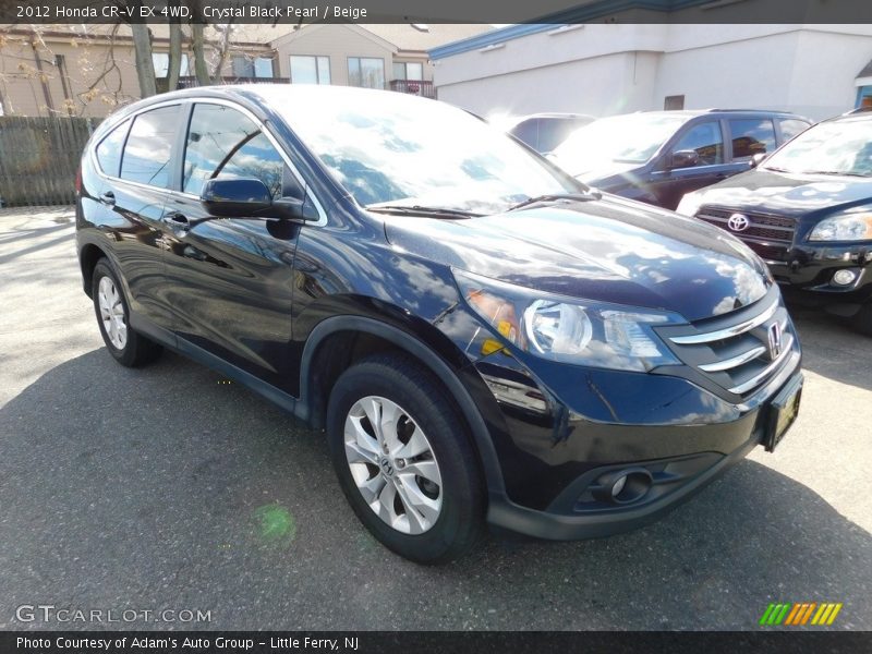 Crystal Black Pearl / Beige 2012 Honda CR-V EX 4WD