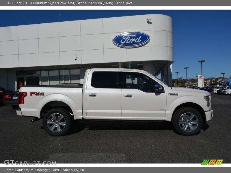 White Platinum / King Ranch Java 2017 Ford F150 Platinum SuperCrew 4x4