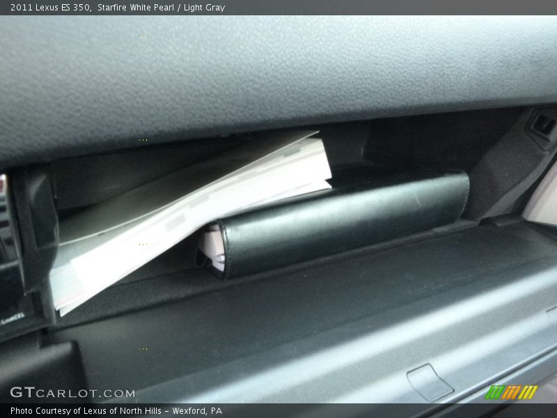Starfire White Pearl / Light Gray 2011 Lexus ES 350