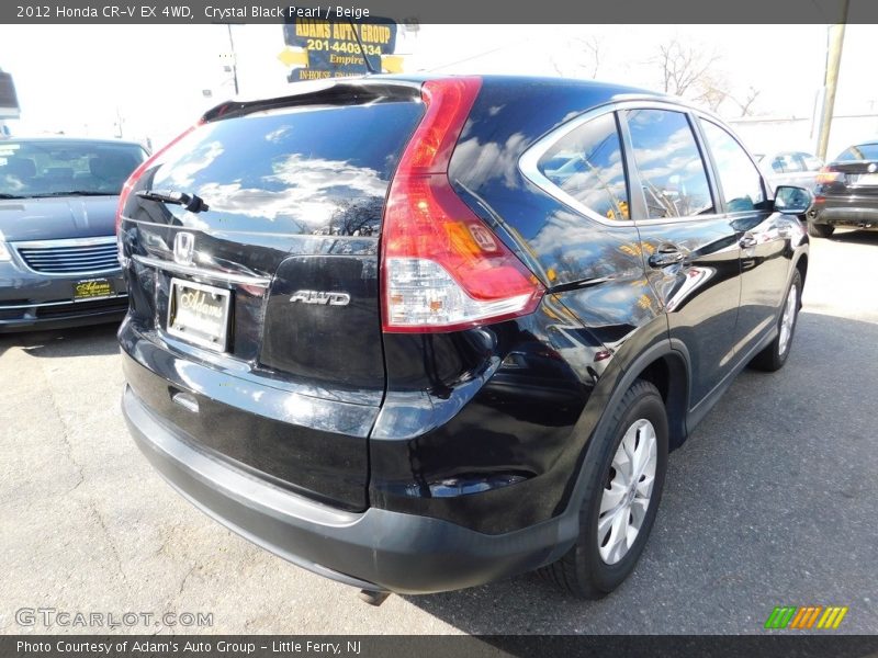 Crystal Black Pearl / Beige 2012 Honda CR-V EX 4WD